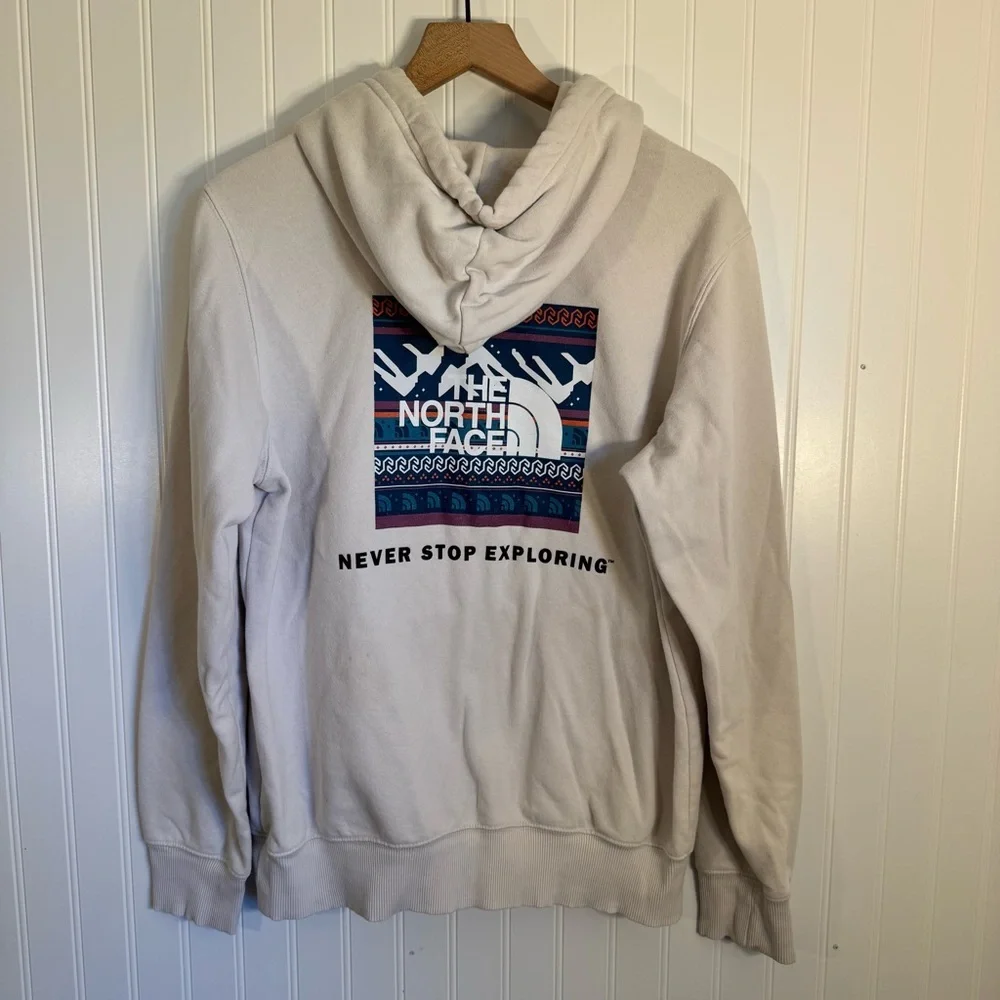 The North Face Men's Never Stop Exploring Cream Hoodie Size Small - Picture 8 of 13